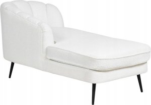 Beliani Szezlong boucle prawostronny kremowy ALLIER 3