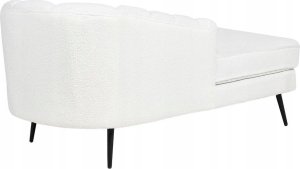 Beliani Szezlong boucle prawostronny kremowy ALLIER 5