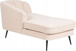 Beliani Szezlong boucle prawostronny jasnobeżowy ALLIER 4