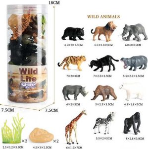 Woopie Zestaw Figurki Dzikie Zwierzęta 16 Szt. - Wersja 2 5