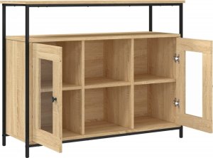 vidaXL Szafka, dąb sonoma, 100x35x80 cm, materiał drewnopochodny 5