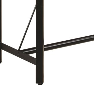 vidaXL Stolik barowy, 180x70x107 cm, lite drewno mango i żelazo 6