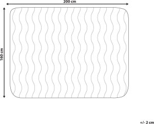 Beliani Ochraniacz na materac z mikrofibry 160 x 200 cm PEKTUSAN 6