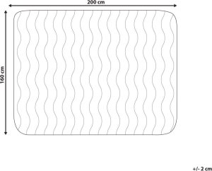 Beliani Ochraniacz na materac z mikrofibry 160 x 200 cm PEKTUSAN 7