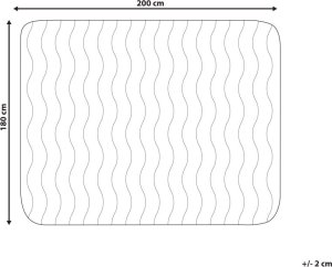 Beliani Ochraniacz na materac z mikrofibry 180 x 200 cm PEKTUSAN 7