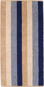 Cawo Frottier Ręcznik bawełniany 50x100 cm Coast Repeat 6214 Navy Natur* 31 4