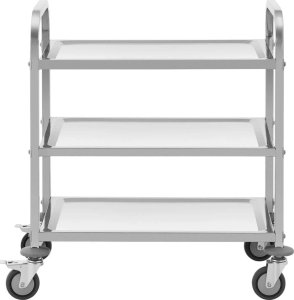 Royal Catering Wózek kelnerski cateringowy do serwowania 3 półki 69 x 34 cm do 81 kg Wózek kelnerski cateringowy do serwowania 3 półki 69 x 34 cm do 81 kg 2