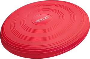 4fizjo Poduszka sensomotoryczna MED+, jeżyk, czerwona z pompką Dysk rehabilitacyjny z wypustkami do ćwiczeń 2