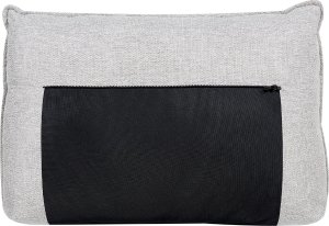 Beliani Narożnik lewostronny lniany jasnoszary ELGA 7