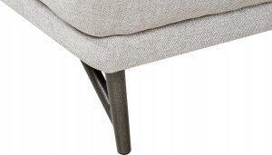 Beliani Narożnik lewostronny lniany jasnoszary ELGA 10