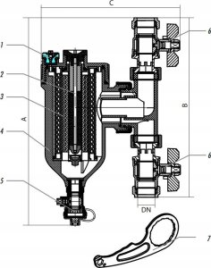Concept CONCEPT Magnetyczny separator zanieczyszczeń CSM25 – 1” 2