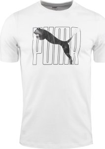 Puma Koszulka męska Puma ESS  LOGO LAB Holiday Tee biała 675922 02 M 1