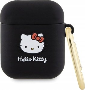 Sourcing Hello Kitty HKA23DKHSK Airpods 1/2 cover black/black Silicone 3D Kitty Head 1