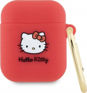 Sourcing Hello Kitty HKA23DKHSF Airpods 1/2 cover fuchsia/fuschia Silicone 3D Kitty Head 1