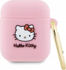 Sourcing Hello Kitty HKA23DKHSP Airpods 1/2 cover pink/pink Silicone 3D Kitty Head 1