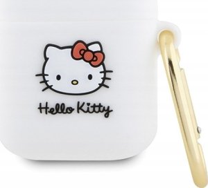 Sourcing Hello Kitty HKA23DKHSH Airpods 1/2 cover white/white Silicone 3D Kitty Head 1