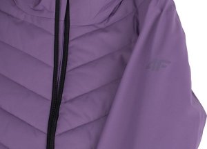 4f Kurtka narciarska damska 4F F122 ciemny fiolet 4FAW23TJACF122 50S XL 4