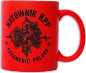 Polska Firma Kubek RATOWNIK KPP żmija 330 ml - pomarańczowy FLUO 1