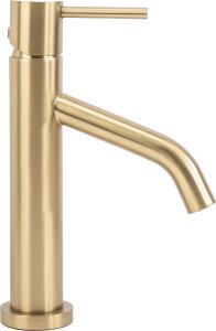 Bateria umywalkowa Rea Bateria Umywalkowa REA LEVEL Szczotkowana Złota Niska Brush Gold 3