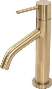 Bateria umywalkowa Rea Bateria Umywalkowa REA LEVEL Szczotkowana Złota Niska Brush Gold 4