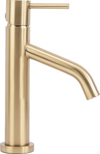 Bateria umywalkowa Rea Bateria Umywalkowa REA LEVEL Szczotkowana Złota Niska Brush Gold 5