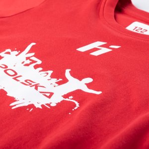 Huari Dziecięca koszulka z krótkim rękawem Huari Poland Fan Kids racing red/white rozmiar 116 4