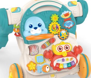 Woopie Pchacz Chodzik Stolik Edukacyjny Hulajnoga Jeździk 4w1 3