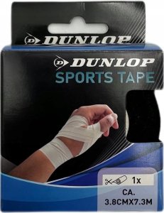 Dunlop TAŚMA TEJP TAPE SPORTOWA KINESIOLOGICZNA 7,3Mx3,8CM DUNLOP CZARNY 2