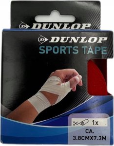 Dunlop TAŚMA TEJP TAPE SPORTOWA KINESIOLOGICZNA 7,3Mx3,8CM DUNLOP CZERWONY 2