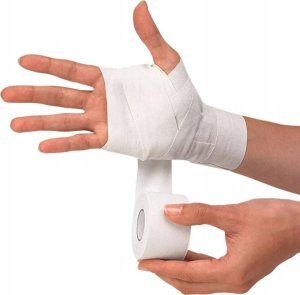 Dunlop TAŚMA TEJP TAPE SPORTOWA KINESIOLOGICZNA 7,3Mx3,8CM DUNLOP NIEBIESKI 4