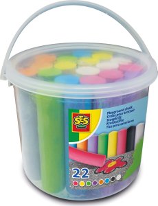 SES SES Playground chalks 22pcs bucket 6