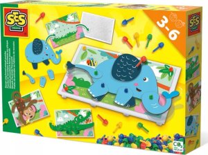 SES SES Mosaic peg board animal puzzles 1