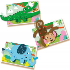 SES SES Mosaic peg board animal puzzles 4
