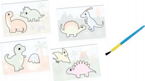 SES My First Colouring with water - Dinos 2