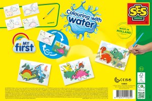 SES My First Colouring with water - Dinos 5