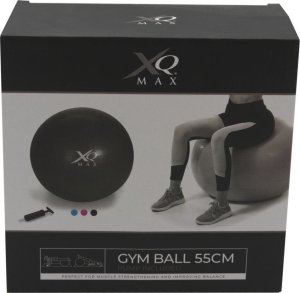 Koopman Piłka fitness gimnastyczna z pompką Xqmax  55cm czarna 3