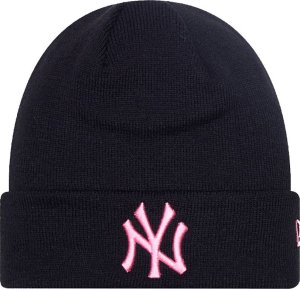 New Era Czapka zimowa damska NEW ERA NYY Neon League Cuff Knit Beanie czarna 1