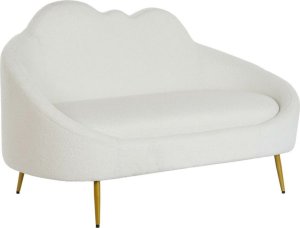 DKD Home Decor Sofa DKD Home Decor Biały Musztarda Metal Chmury Scandi 155 x 75 x 92 cm 1