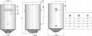 Bojler Sourcing ELECTRIC WATER HEATER BELLISLIMO LITE 80 18
