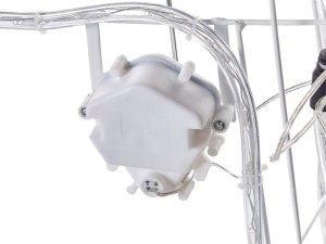 Beliani Dekoracja ogrodowa LED ruchoma sarna 53 cm biała KRISTNES 6