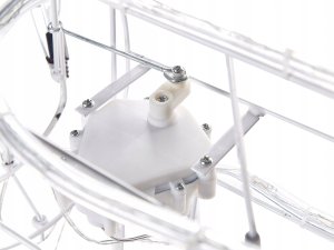 Beliani Dekoracja ogrodowa LED ruchomy renifer 94 cm biała INNNES 7