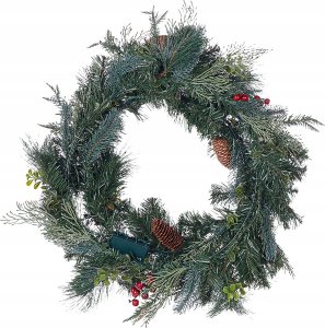 Dekoracja świąteczna Beliani wieniec 4