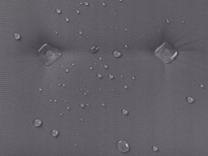 Beliani Zestaw 6 krzeseł ogrodowych drewno akacjowe z poduszkami szarymi AMANTEA 15