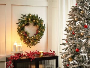 Dekoracja świąteczna Beliani wieniec 2