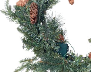 Dekoracja świąteczna Beliani wieniec 6