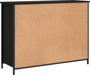 vidaXL vidaXL Szafka, czarna, 100x35x75 cm, materiał drewnopochodny 8