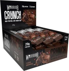 Warrior Warrior - Crunch Bar, Baton Proteinowy, Fudge Brownie, 12 batonów x 64g 1