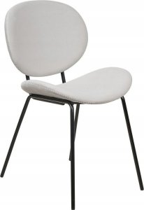 Beliani Krzesło do jadalni Zestaw 2 Jasnoszary LUANA 3