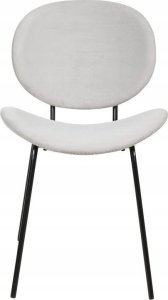 Beliani Krzesło do jadalni Zestaw 2 Jasnoszary LUANA 4