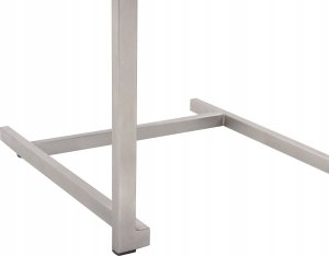 Beliani Zestaw ogrodowy stół szklany biały i 4 krzesła beżowe COSOLETO 12